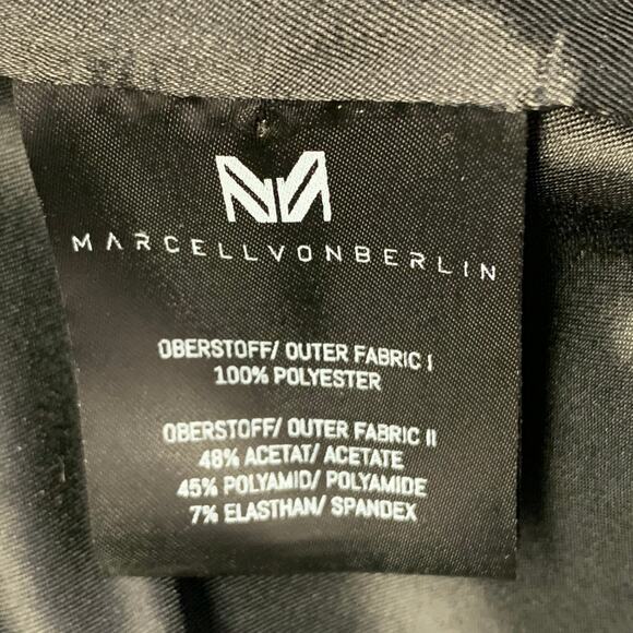 MARCELL VON BERLIN Size 38 Viper Orange Black Jacquard Shawl Lapel Cuffed Suit - Picture 14 of 16